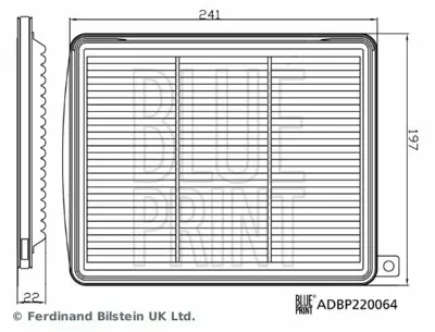 BLUE PRINT ADBP220064 Hava Filitresi 28113K7000