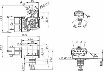 BOSCH 0261230280 Map Sensörü EL8A9F479AA