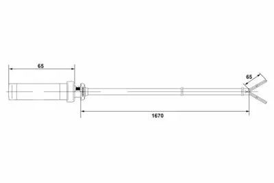 BOSCH 0265004010 Abs Sensoru Arka Sprınter 95 - 06> Lt35 95> 2D0927807A, 2D0927808A, A9015421117