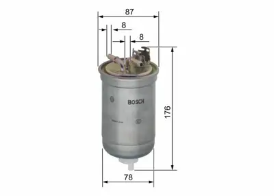 BOSCH 0450906267 Yakıt Filitresi (Mazot) Caddy Golf Jetta Passat Polo Transporter Lt35 Vento Cordoba Ibıza Toledo 1H0127401M