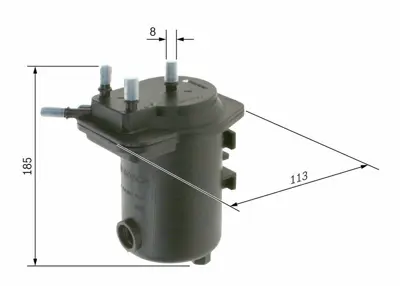 BOSCH 0450907012 Mazot Filitresi Megane Iı Scenıc Iı 1.5dcı K9k (0986tf0126) 8200458424