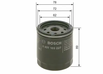 BOSCH 0451103227 Yağ Filitresi 4M5Q6714CA