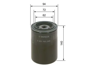 BOSCH 0451103346 Yağ Filtresi Passat 96>00 - A4 95>01 A6 97>01 - Excel 89>94 1.9 Tdı Afn Avg 028115561E