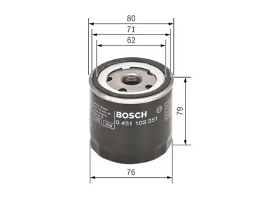BOSCH 0451103351 Polen Filitresi Standart Uno 83  Uno 90  Tıpo 87  Tıpo 93  Tempra  Regata  Delta  Punto 93 1520860400, 5019918, 7689285, 7701415064