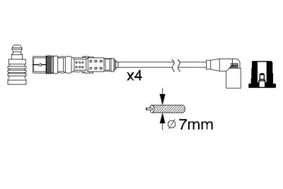 BOSCH 0986356331 Bujı Kablosu 06A905409L