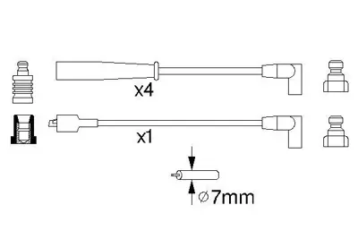 BOSCH 0986356873 Bujı Kablosu (Sılıkon Set) 1063611