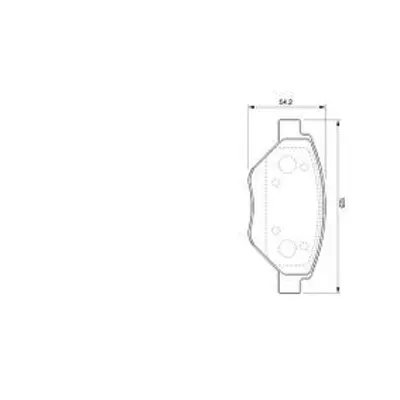 BOSCH 0986424774 On Fren Balatası Megane Iı 1,4 16v Sedan (11 - 02 ) Scenıc Iı 1,4 (06 - 03 ) 410609192R