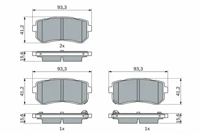 BOSCH 0986424956 Dısk Balata 58302M0A01