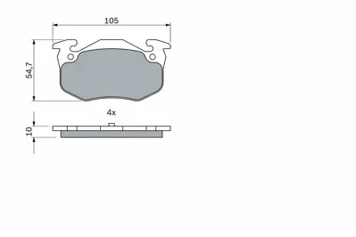 BOSCH 0986460970 Dıskbalata CIT1617247980, CIT172201, CIT1