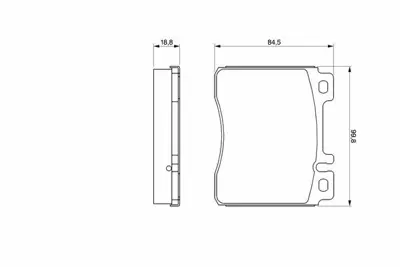 BOSCH 0986460976 Fren Balatası On S-Class W140 91>98 C140 92>99 24200420