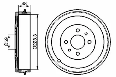 BOSCH 0986477088 Fren Kampanası [2283 - 61 Mm] Fıorıno 1.3 Multıjet 12.2007 -   Lınea 1.3 Multıjet 09.2009 -   Albea 7769850