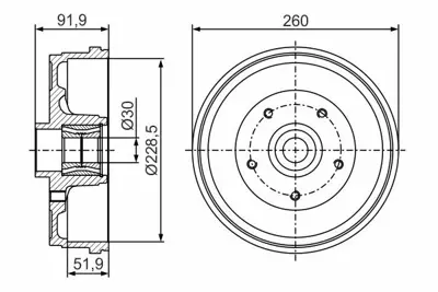 BOSCH 0986477283 Fren Kampanası 432008310R