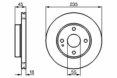 BOSCH 0986478241 Bosch 0986478241 Fren Disk Aynası Ön B25Y3325XB