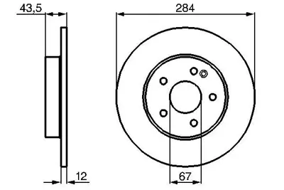 BOSCH 0986478262 Fren Dıskı Ön A2024210212