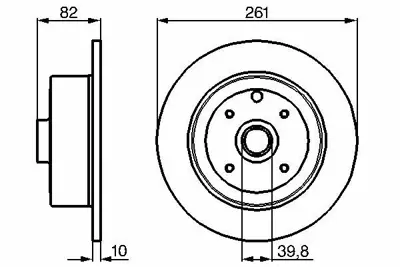 BOSCH 0986478328 Arka Fren Dıskı Abs Harıc Calıbra 2.0ı Vectra A 2.0ı 569204