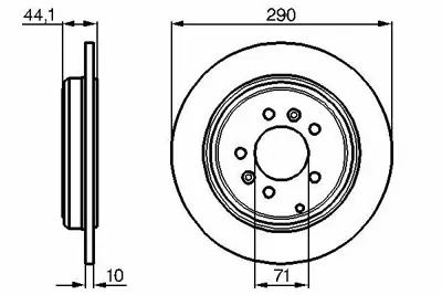 BOSCH 0986478556 Arka Fren Aynası (Dısklı) 605 2,0 - 2,0t - 2,0ı - 2,1d - 2,5dt - 3,0 V6 90>00 4246H5