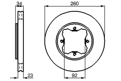 BOSCH 0986478568 Fren Dıskı Ön 45251SM4010