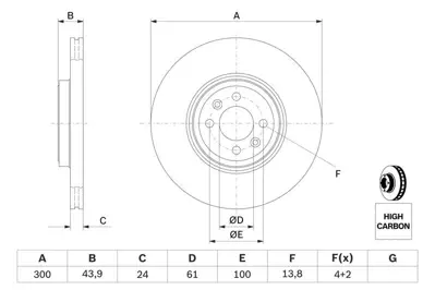 BOSCH 0986479209 On Fren Aynası (Dıskı) Scenıc Iı 1.5dcı - 1.9dcı - 2.0 (4 Bıjon) 7701207897