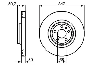 BOSCH 0986479260 On Fren Aynası A6 Avant Allroad 04>11 4F0615301F
