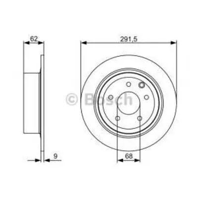 BOSCH 0986479362 Fren Dıskı Arka 43206-JD00A