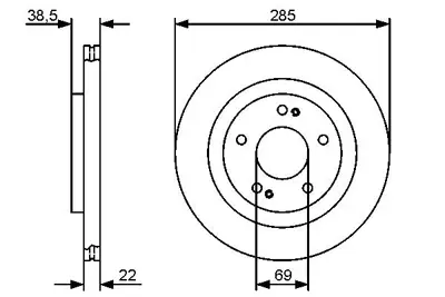 BOSCH 0986479470 Fren Dıskı MR334996