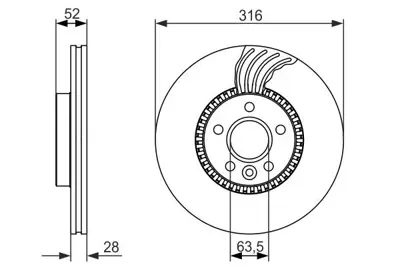 BOSCH 0986479620 Fren Dıskı Ön 6G9N2C375DC