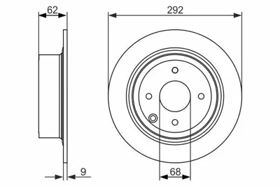 BOSCH 0986479742 Fren Dıskı Arka 43206-EM10A