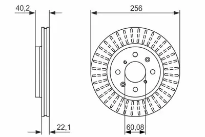 BOSCH 0986479788 Fren Dısk Suzukı Swıft 5531168l00 DF6232