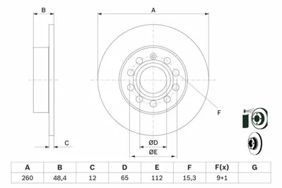 BOSCH 0986479B78 Arka Fren Aynası Caddy Iıı 1.4 1.6 1.9tdı 03 - 04touran 1.6 1.6fsı 1.9tdı 2.0tdı 2.0fsı 02 - 03 2 Ad 1K0615601L