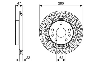 BOSCH 0986479C40 Fren Dıskı Ön 55311-61M00
