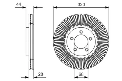 BOSCH 0986479D19 Fren Dısk Nıssan X-Traıl On  2013- 402064CE0A, 402064CU0B, 402064CU0C, 402065998R, D02064CE0AVA, D02064CU0JNW, 402064CU0A, 402069828R