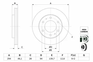 BOSCH 0986479F45 Fren Aynası K6000609712, MN102276