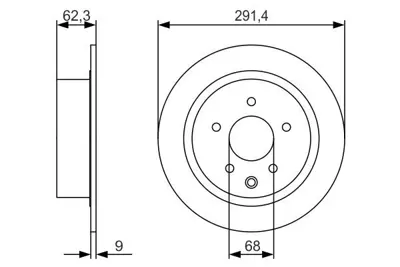 BOSCH 0986479R14 Fren Diskiarka Juke 10> Qashqaı 07> Pulsar 14> Düz 292mm Df6051 DF7369