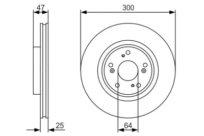 BOSCH 0986479R24 Fren Dıskı Ön 45251SCAE50