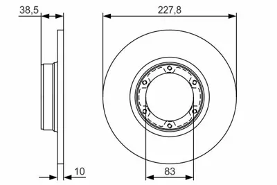 BOSCH 0986479R65 On Fren Aynası (Dıskı) R12 Toros (Eskı No:0986478103) 2 Ad 7700502515