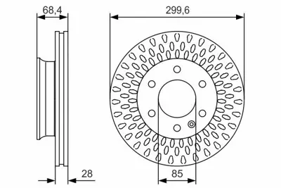 BOSCH 0986479R78 Fren Dıskı Ön A9064210012