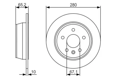 BOSCH 0986479S02 Fren Dıskı Arka V-Class 638-2 9603 Vıto 638 9603 2 Ad A6384230112