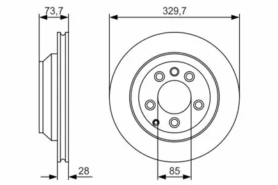 BOSCH 0986479S20 Fren Dıskı Arka 7L8615601C