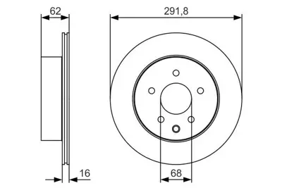 BOSCH 0986479S31 Fren Dıskı Arka 43206-8H701