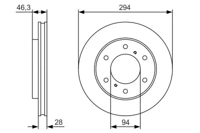 BOSCH 0986479S63 Fren Dıskı Ön MN102276