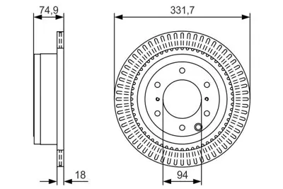 BOSCH 0986479T90 Fren Dıskı Arka 4615A037
