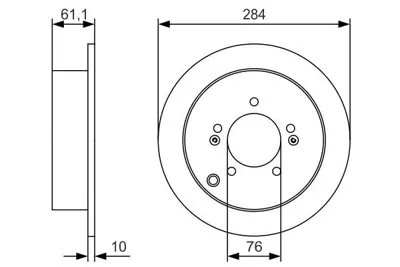 BOSCH 0986479U37 Fren Dıskı Arka 584113A300