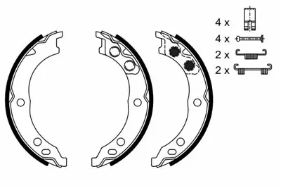 BOSCH 0986487712 El Fren Balatası Pabuc Jumper Boxer Ducato 2.0 - 2.0hdı - 2.2hdı - 2.8 - 2.8td - 2.8hdı - 2.8hdı (97 06) 4241N5, 4141N5, 77364023, 4145N5, 6001073079
