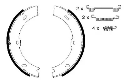 BOSCH 0986487720 Arka Fren Pabuclu Balata Renault Master I Trafic I A9064200320