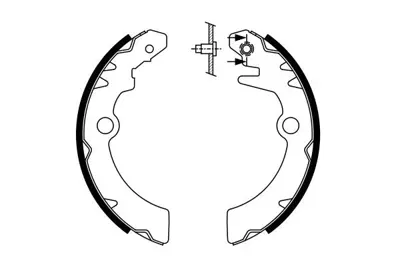 BOSCH 0986487760 Kampana Balata Alto Pıxo Gs8792 53200M68K00, 440604A00F, 99013704020, 53200M68K00000, 441004A00D, 53402M68K00, GMC90377, 53200M76G00000, 53200M76G00, 53200M68K10