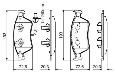 BOSCH 0986494200 Fren Balatası Ön 4E0698151E, 4E0698151J, 4E0698151K, 4E4698151A, 4D0698151AB, 4E0698151, 4E0698151A, 4E0698151B, 4E4698151, 4D098151AB