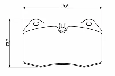 BOSCH 0986494282 Dısk Balata - On - [wva 21471] - [ 120x737x17 Mm ] - Skylıne Gt-R 2.6ı Turbo 4wd (199901- (Bae) 34116761249, 41060AA393
