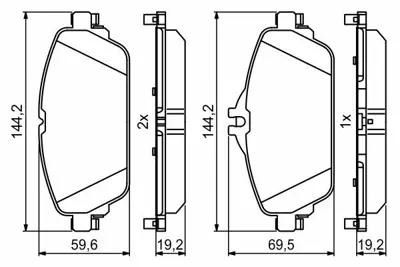 BOSCH 0986494951 Dısk Balata A0084203620