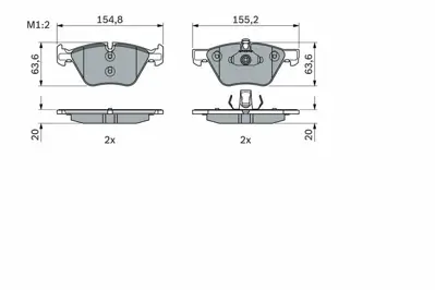BOSCH 0986494958 Dısk Balata 34116779099