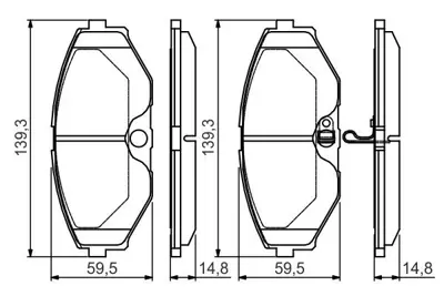 BOSCH 0986495147 Dısk Balata D10603Y690